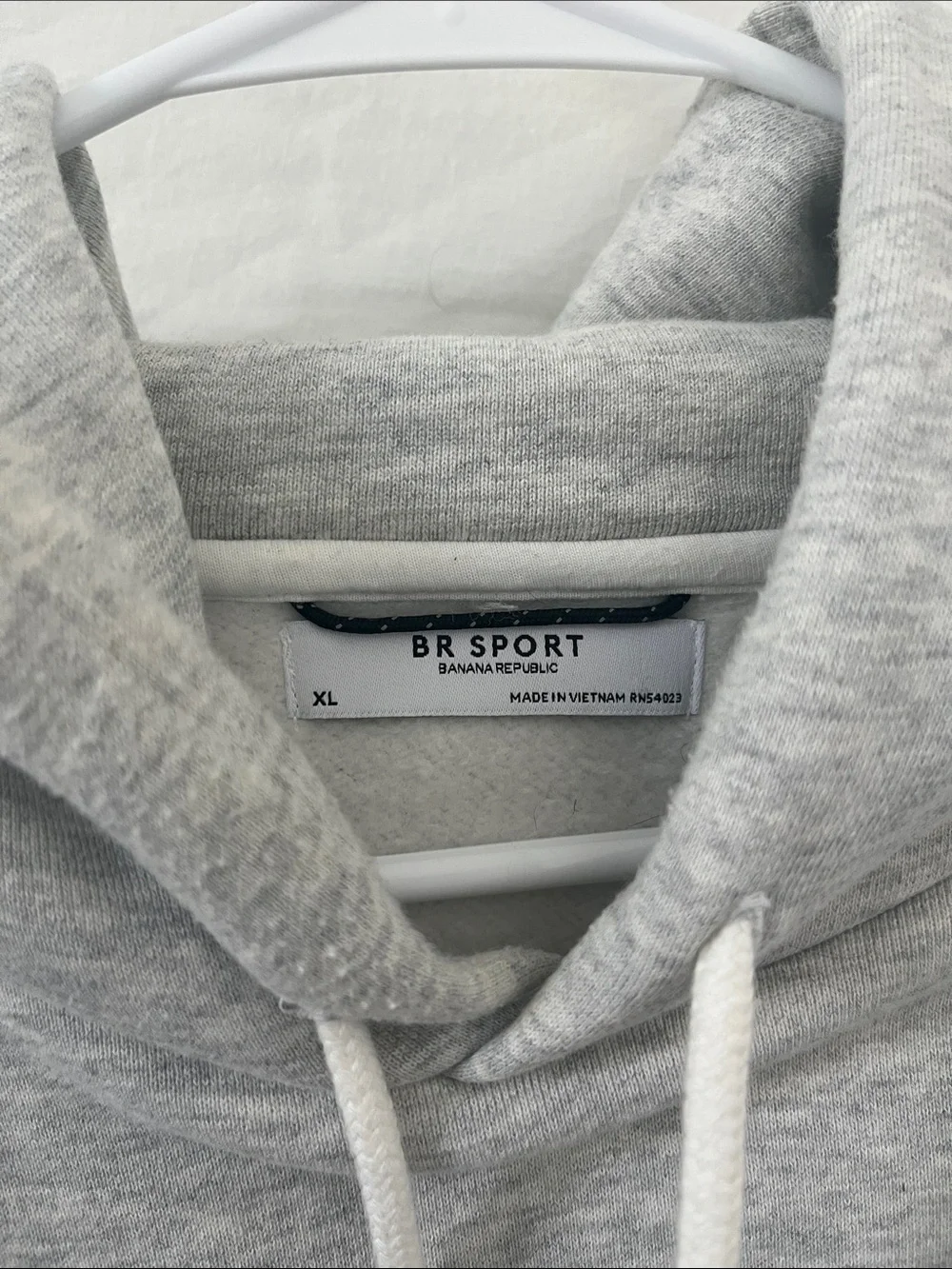 Banana Republic Light Gray Hooded Sweatshirt